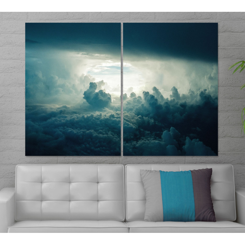 Dark Clouds - Two Piece Poster