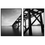 Dark Poster with Lake and Trees