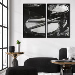 Drums and sticks 40x50cm x 2