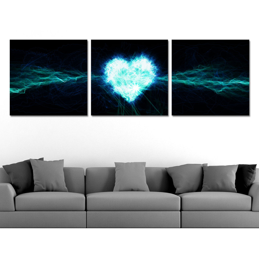 Electric Heart - Poster in Three Pieces