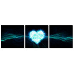 Electric Heart - Poster in Three Pieces