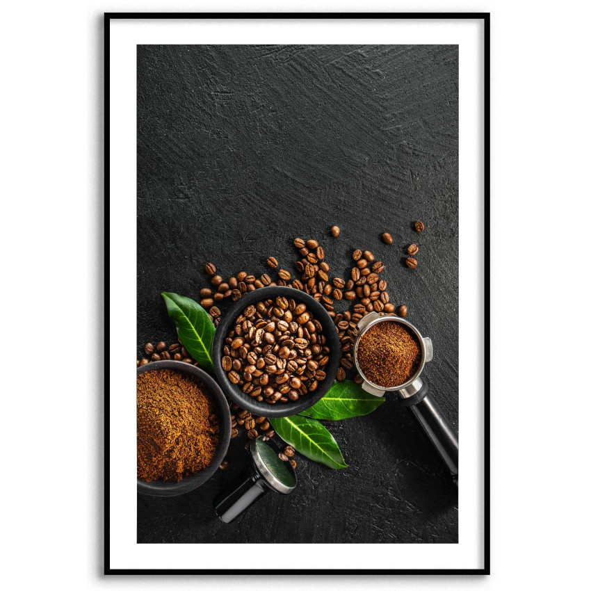 Elegant coffee 50x70cm kitchen poster