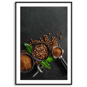 Elegant coffee 50x70cm kitchen poster