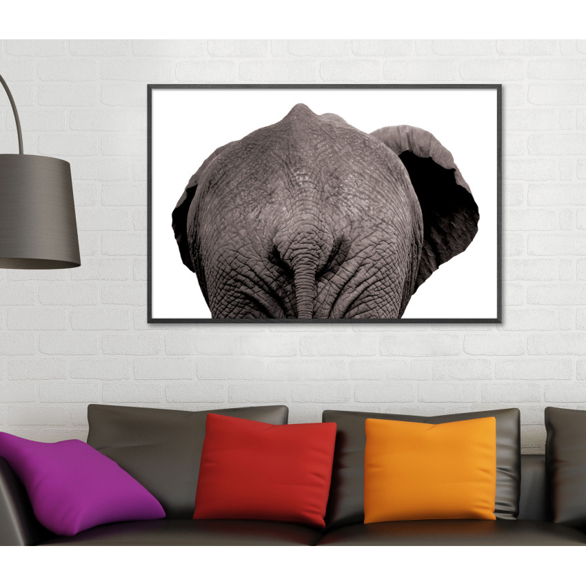 Elephant from Behind - Poster