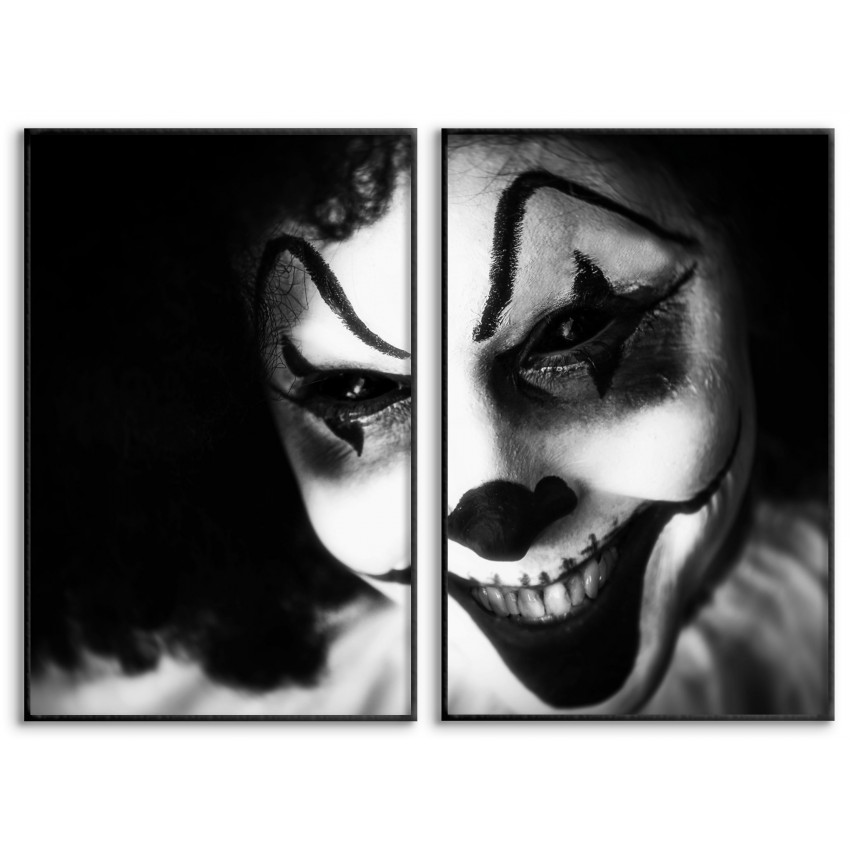 Evil Happy Clown - Poster in Two Pieces