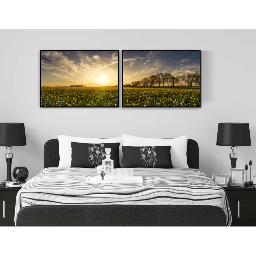 Flowers as Far as it Goes Retro - Two Piece Poster