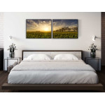 Flowers as Far as it Goes Retro - Two Piece Poster