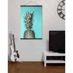 Frozen Pineapple - Big Retro Turquoise Poster Frozen Pineapple - Big Retro Turquoise Poster