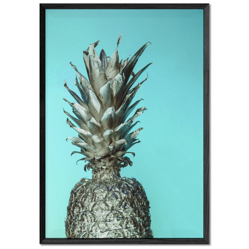 Frozen Pineapple - Big Retro Turquoise Poster Frozen Pineapple - Big Retro Turquoise Poster