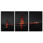 Golden Gate Bridge - Poster in Three Pieces