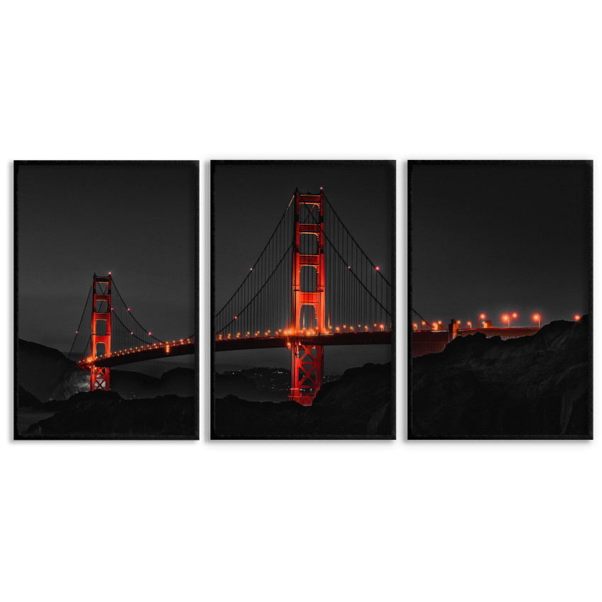 Golden Gate Bridge - Poster in Three Pieces