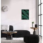 Gröna Blad med Regndroppar - Botanisk  Växtposter