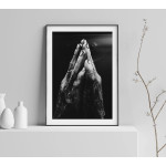 Hands in prayer 30x42 cm poster