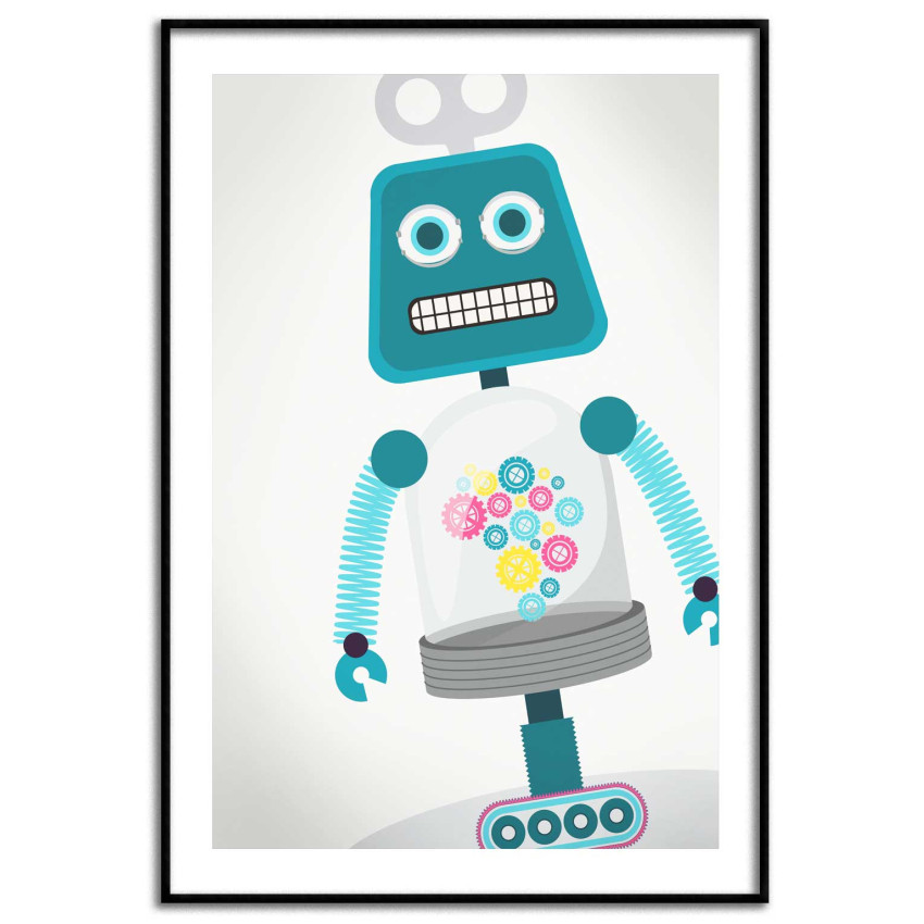 Happy robot 50x70cm poster