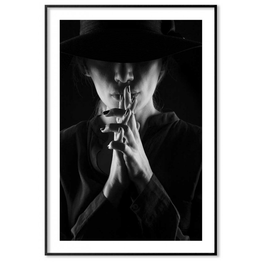 Hat woman poster 30x42 (A3)