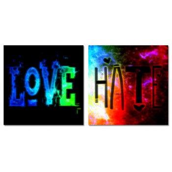 Hate Love Love Hate - Posterset i två delar