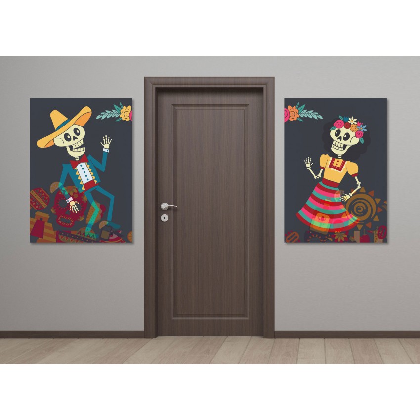 Hello Los Muertos - De dödas dag poster i två delar Hello Los Muertos - De dödas dag poster i två delar