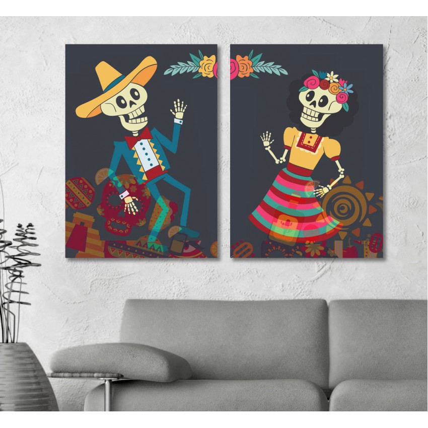 Hello Los Muertos - De dödas dag poster i två delar Hello Los Muertos - De dödas dag poster i två delar