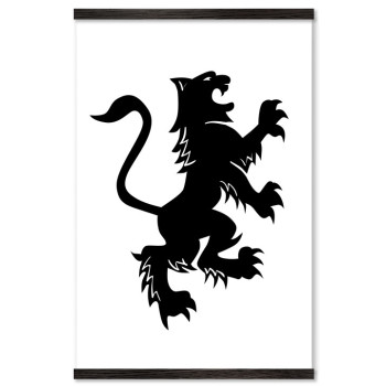Heraldry Lion - Big Poster