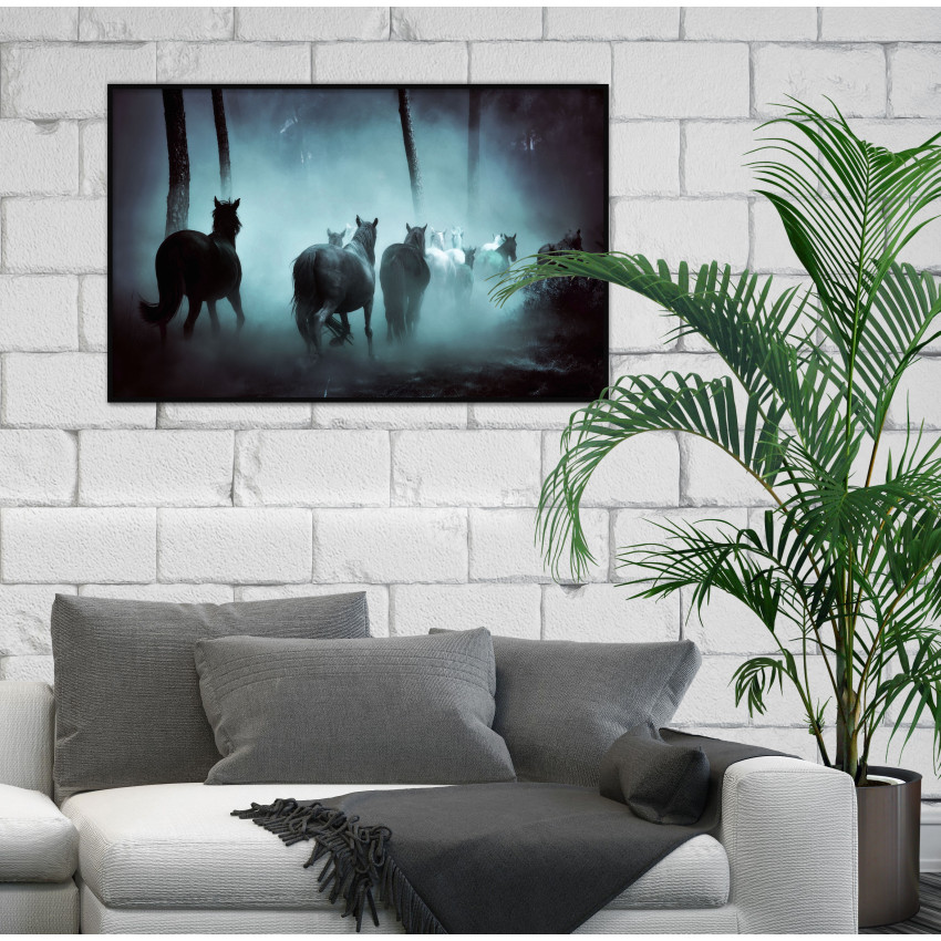 Horses in the Forest - Poster