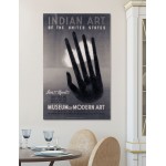 Indian Art Föreställning - Svartvit Retro Poster