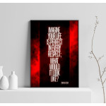 Inspirational Life Quote - Simple Red Poster
