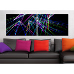 Laser Show - Poster in Two Pieces