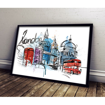 London England Illustration - Snygg Poster