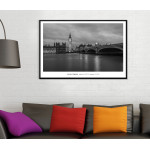 London England - Simple Black and White Poster
