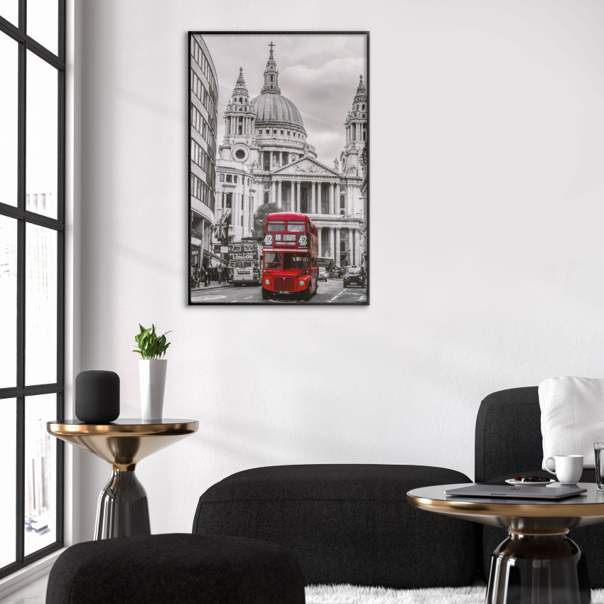London red bus 50x70cm poster
