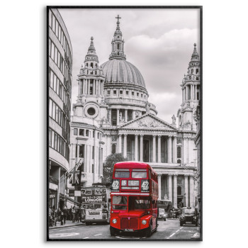London red bus 50x70cm poster