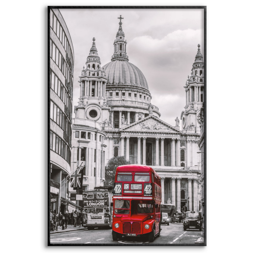 London red bus 50x70cm poster