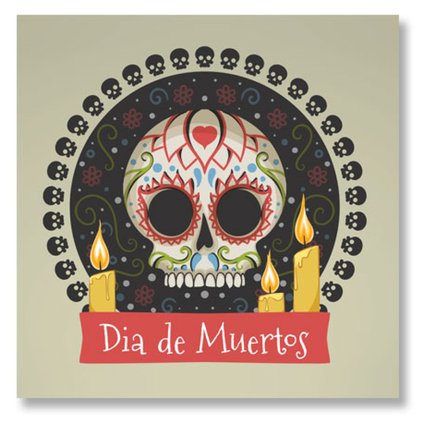 Los Muertos Skull - Big Poster