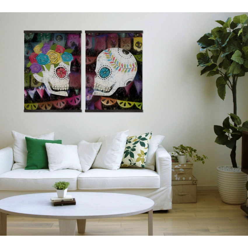 Los Muertos skulls - Poster two piece set