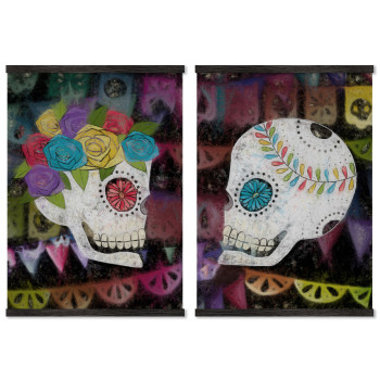 Los Muertos skulls - Poster two piece set