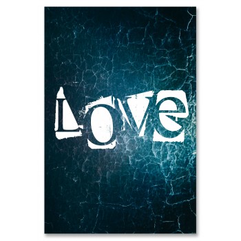 Love Text - Mörk Poster