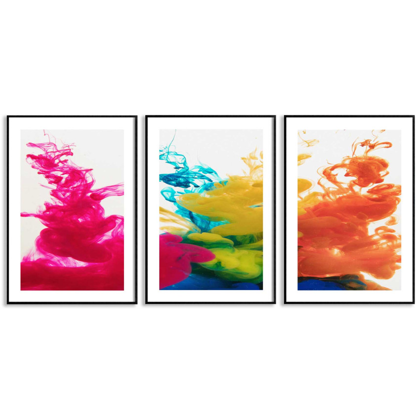 F&auml;rgstarka posters - 61x91cm x 3