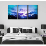 Mountains and nice sky - Three piece poster