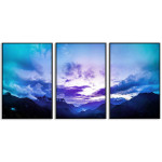 Mountains and nice sky - Three piece poster