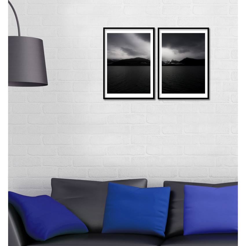 Mountains and Ocean - Two Piece Poster