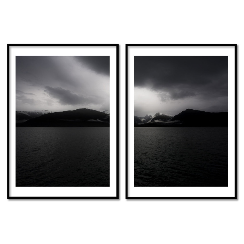 Mountains and Ocean - Two Piece Poster