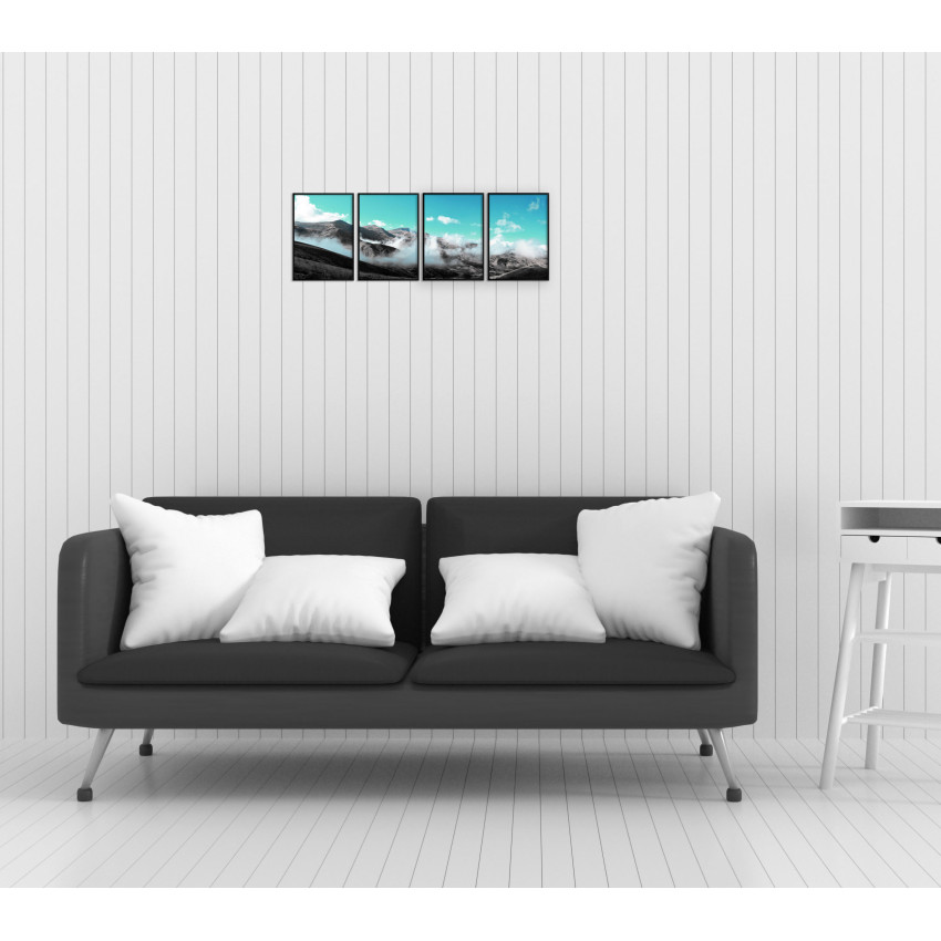 Mountains in Panorama - Four Piece Poster