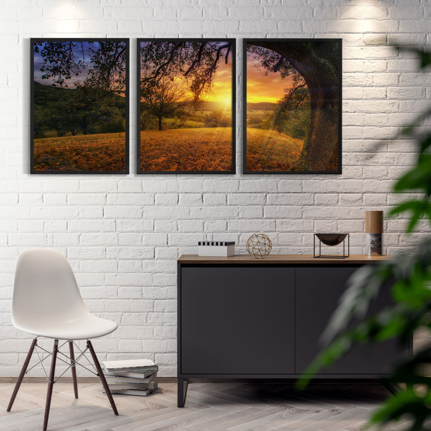 Naturescape - Beautiful Three Piece Poster