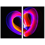 Neon Heart - Poster in Two Pieces