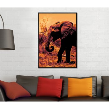 Painting of an African Elephant - Poster