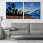 Palmtrees Afternoon - Poster in Two Pieces