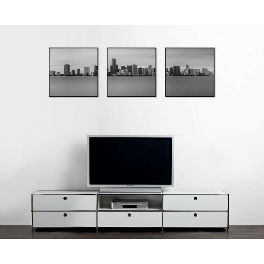 Panorama Miami Skyline - Big Poster in Three Pieces