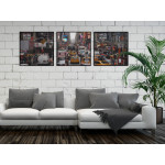 Panorama Traffic Jam in New York - Three Pieces