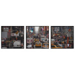 Panorama Traffic Jam in New York - Three Pieces