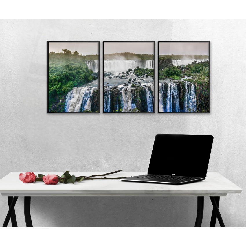 Panorama Waterfall - Three Piece Poster
